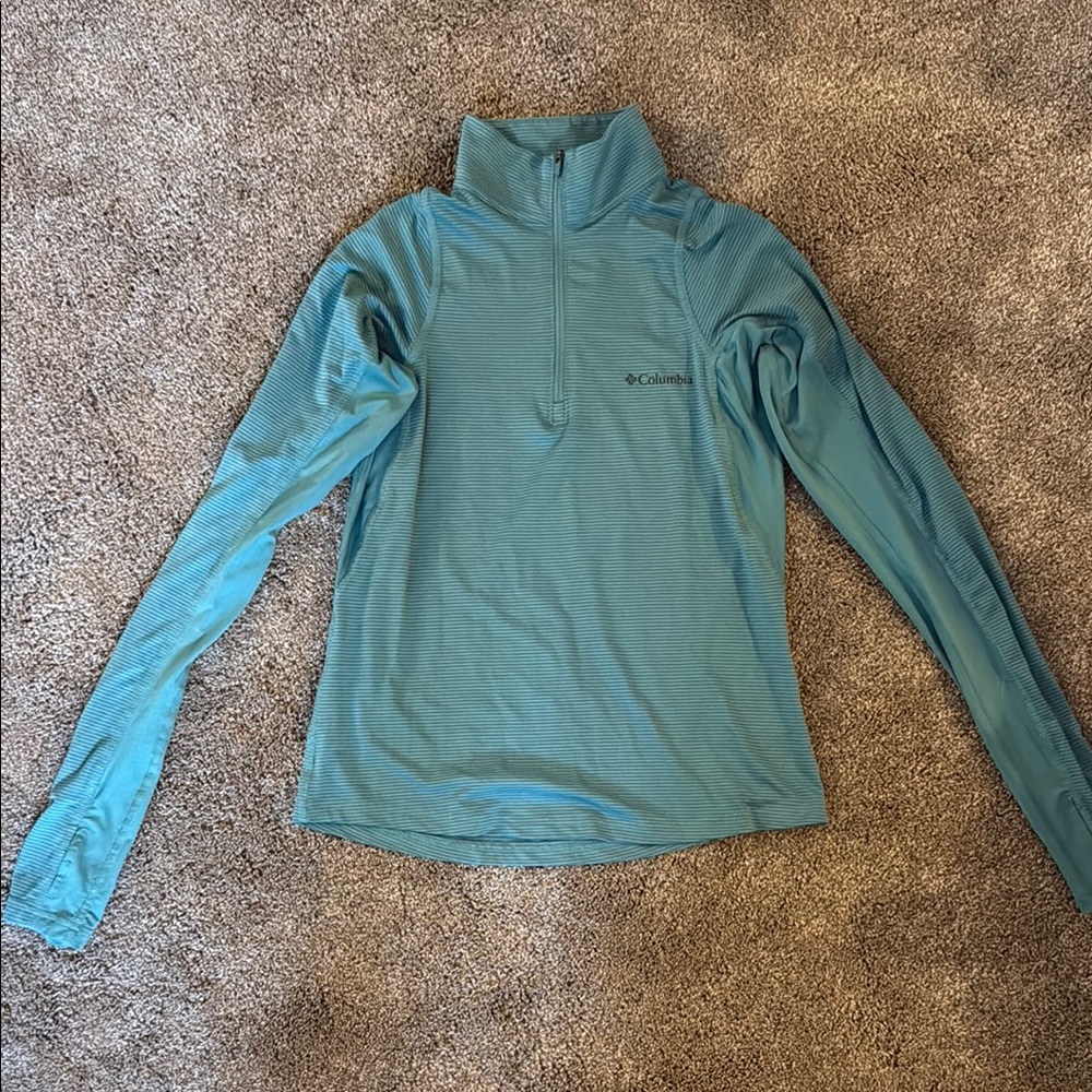Columbia Blue Half-Zip Pullover
